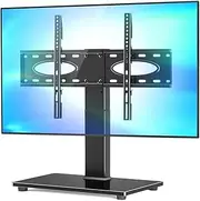 TV Mount Universal Swivel Tabletop TV Stand, Universal Swivel TV Stand for 37-55 inch TVs, Height Adjustable TV Table Stand, TV Stand Base Holds Up to 88lbs