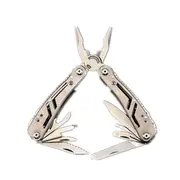 9 In 1 Stainless Steel Multi-Function Pliers Folding Outdoor Camping Pliers Tools Silver