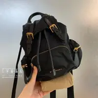 在飛比找蝦皮購物優惠-二手免運 Burberry博柏利黑色The Rucksack