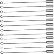 HOMSFOU 20pcs Metal Stick Brooch Pins with Stopper Ends Secure Attachment Safety Pins for Uniforms Shirts Scarves and DIY Crafts Durable and Versatile