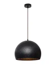 Celeste Bohemian Rustic Embossed Dome Shape Pendant Light