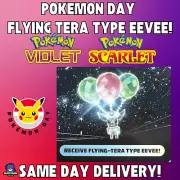 Pokemon Day 2025 Flying Tera Type Eevee Event Pokemon Scarlet & Violet