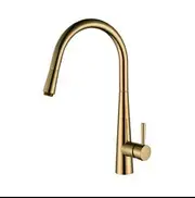 Modernnational Kasper Brushed Bronze Solid Brass Pull Out Kitchen Mixer