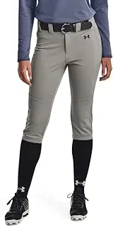[Under Armour] Women's Standard Utility Softball Pants 22, (075) Baseball Gray / / Black, XX-Large