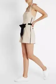 Sass & Bide "Waving Sage" linen blend short jumpsuit size L/UK12 BNWT