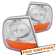 ANZO Harley Davidson Style Chrome Turn Signal/Corner Lights for 97-03 Ford F-150 (for: Ford)