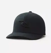Rip Curl Ripcurl Tepan FlexFit Cap OSFA Black on Black Hat - Brand New