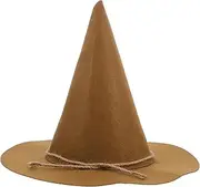 HOLIDYOYO Halloween Cosplay Hat Scarecrow Hat for Women Fun Plush Wide Brim Costume Accessory