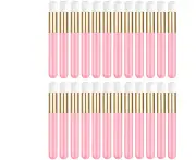 Fashion-24 Pieces Lash Shampoo Brushes Set Eyelash Extensions Nose Pore Deep Cleaning Brush Peel off Blackhead Removing Brush Tool Cosmetic Cleanser-Pink