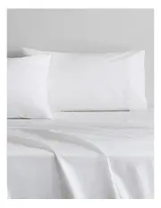 [Sheridan] Byren Percale Pillowcase Pair in White