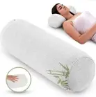 Cylinder Neck Roll Cervical Bolster Round Bamboo Pillows Neck and Back Support