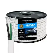 16/3 AWG UL 1426 (The Real Thing) Triplex Flat Marine Wire - Tinned Copper Bo...