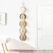 Tassels Hat Hangers Hat Rack for Wall Cowboy Hat Hanging Display Hand Weaving Bobo Hat Holder Decor for Wide Brim Hats Hats (White, 250CM)