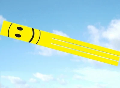 Spirit of Air Happy Smiley Face Windsock (Yellow) 140cm long 100%polyester fun