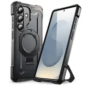 For Samsung Galaxy S25 6.2 Inch Ub Grip Heavy Duty Shockproof Magnetic Phone Case Compatible With Magsafe & Stand
