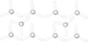 KALLORY 10pcs DIY Lamp Clip Fork Lampshade Spring Bracket for Secure Attachment Durable Lighting Clips Versatile Adapter for Various Lighting Devices