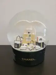 VERY RARE Chanel Extra Large Store Counter Display Electric Snow Globe XMAS