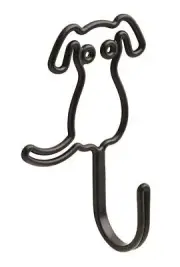 Franklin Brass Dog Shaped Wall Hook Flat Black