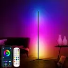 Smart Corner Floor Lamp, LED Floor Lamp RGB Dimmable Colour Changing Standing...