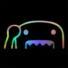 2pcs Peeking Domo Kun Car Truck Auto JDM Bumper Laptop Wall Home Vinyl Stickers