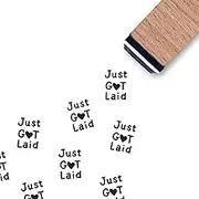 Just Got Laid Chicken Egg Rubber Stamp, 3/5 Inch Small Mini Farm Stamp Scrapbooking Craft