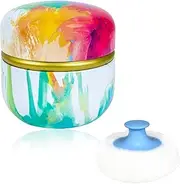 WEMEGA Body Powder Case with Powder Puff Powder Container Tea box for Baby and Women Powder Puff and Powder Case for Travel (Dream Time)