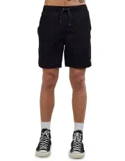 [St Goliath] Illusion Elastic Waist Stretch Shorts in Black