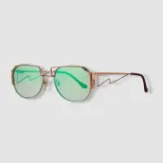 $400 Vintage Frames Company Men's Pink Geometric Sunglasses Shades 53-19-140