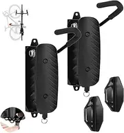 Swivel Bike Wall Mount Rack, Bike Wall Hanger- Vertical Bicycle Storage Hanger Hook for Garage or Indoor & Outdoor Use - Adjustable Angle Design (2 Pack)