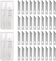 uxcell 40pcs Exacto Knife Blades #1 Hobby Knife Replacement Blades Spare Precision Exacto Blades Hobby Knife Blade Refills for DIY, Art, Cutting, Carving, Scrapbooking, Stencil