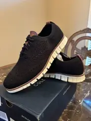 Cole Haan Men's Zerogrand Wingtip Oxfords Black Stitchlite C24948 Size 7