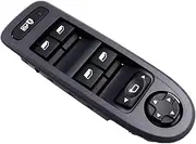 Black Electric Master Window Switch 98053439 Compatible for Peugeot 308 2008-2013 Power Window Switch 98053439 Car Accessories