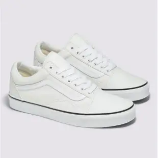 【VANS 官方旗艦】Old Skool 男女款白色滑板鞋