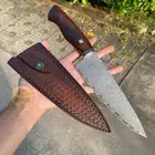 HANDMADE VG10 DAMASCUS STEEL PROFESSIONAL CHEF KNIFE JAPANESE GYUTO WITH SHEATH