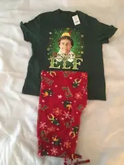 ELF Pajama Set Christmas "Discover Your Inner Elf" Size Men’s Large