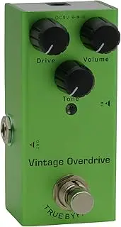 EF-01 Electric Guitar Effect Pedal Portable Guitar Effector Single Electric Guitar Effect Pedal with True Bypass - Vintage Overdrive (Light Green) Green