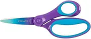 Fiskars 1067852 Children's Scissors for Big Children Aged 8-11 Years Right Handed SoftGrip Length 15 cm Ombre Purple