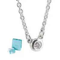 在飛比找momo購物網優惠-【Tiffany&Co. 蒂芙尼】明亮切割圓形鑽石墜飾925