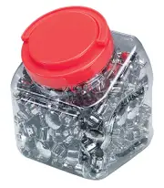 Bbb-Cycling Candy End Caps 250Pcs Box Silver - Silver Size -