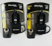 (2) Master Locks Outdoor Level 7 Covered Padlock 2" Shackle 1 9/16" Body 318DLH
