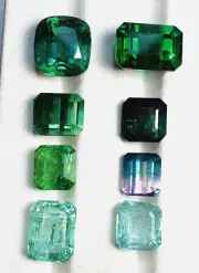 39.45 Carat Tourmaline Faceted Transparent Cutting From Kunar Mine Afghanistan