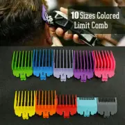 10Pcs Hair Clipper Limit Comb Guide Trimmer Guards Attachment Barber for Wahl AU
