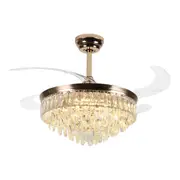 Windora Seraphina 42" Crystal Cascade DC Ceiling Fan w/ 3CCT LED Remote Control