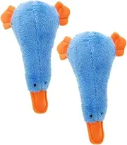 HOMOBABE 2pcs Stuffed Chew Toy for Dogs Squeaky Puppy Training Toy for Biting Chewing and Active Playtime Use