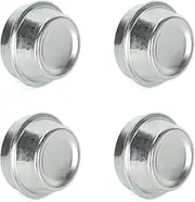 Ruimou 4pcs Silver Trailer Wheel Dust Covers Trailer Hub Bearing Dust Cap Cup Wheel Center Grease Cover Caps Fits Trailer Hubs with an Internal 38-40mm Dia