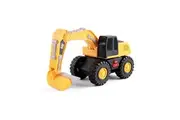 CAT Construction Toys, Tough Machines Toy Excavator, 10" w/Realistic Lights Sounds, Rumbling Action, Movable Parts Sturdy Plastic Construction