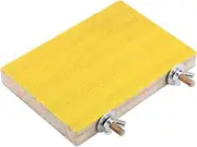 Parrot Perch, Safe Bird Perch, Parrot Stand, pet Bird pet Supplies for Birdcage(Yellow Long-Side Screws)