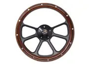 1975 -1980 Chevrolet Monte Carlo Wood & Black Billet Steering Wheel & Adapter