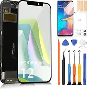 Screen Replacement for iPhone 12/12 Pro - for iPhone 12 LCD Display Touch Screen for iPhone 12 Pro LCD Digitizer A2172 A2402 A2404 A2403 Full Assembly with Repair Kits