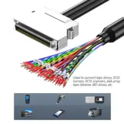 SCSI Data Cable with Terminal Double Shielding CN14 CN20 CN26 CN36 CN50 CN68P